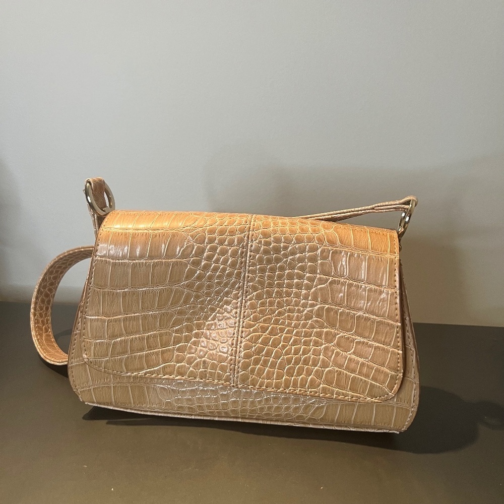 Liz Claiborne shoulder bag crocodile leather